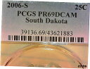 州のセール - 25% オフ - 米国2006-S S.ダコタ州クラッド PR69DCAM クォーター。 KM#386STATE SALE-25% OFF-U....