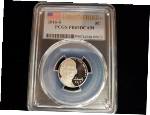 ڶ/ʼݾڽա ƥ    [̵] 2016 S JEFFERSON NICKLE PCGS PR69DCAM FIRST STRIKE 599672.69/81159673