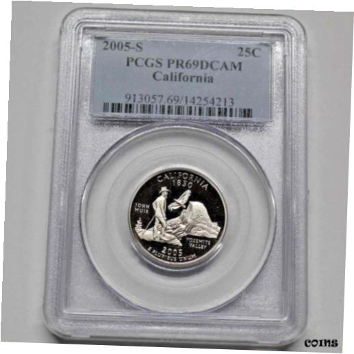 yɔi/iۏ؏tz AeB[NRC RC   [] 2005 S CALIFORNIA STATE WASHINGTON QUARTER PCGS PR69DCAM US COIN 14254213