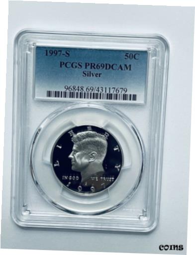 1997-S ケネディ シルバー ハーフダラー PCGS PR69DCAM1997-S Kennedy Silver Half Dollar PCGS PR69DCAM