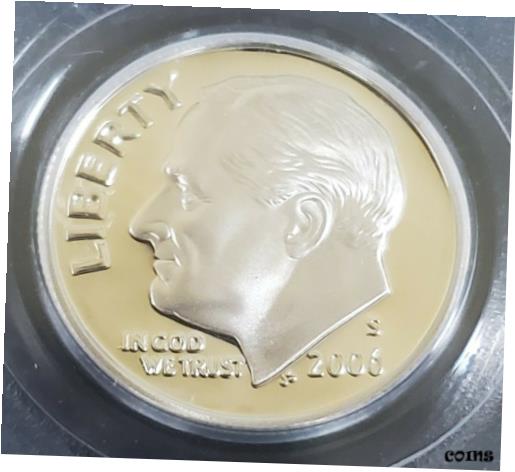 2006-S ルーズベルト シルバー プルーフ ダイム 10c PCGS PR69DCAM2006-S Roosevelt Silver Proof Dime 10c PCGS PR69DCAM