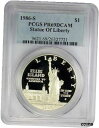 1986-S PCGS PR69DCAM 自由の女神記念ドル (クラシック ラベル)1986-S PCGS PR69DCAM Statue Of Liberty Commemorative Dollar (Classic Label)(3)