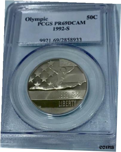 ڶ/ʼݾڽա ƥ    [̵] 1992 S PCGS PR69DCAM Olympic Commemorative 50c Half Dollar 1992-S PR-69 DCAM
