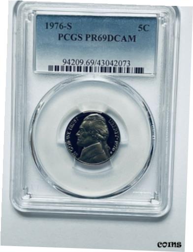 yɔi/iۏ؏tz AeB[NRC RC   [] 1976-S Jefferson Nickel PCGS PR69DCAM