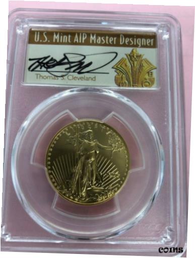 【極美品/品質保証書付】 アンティークコイン 金貨 1993 PCGS $25 1/2 OUNCE GOLD EAGLE MS70 Cleveland (Art Deco) ☆POP ONLY 1 COIN ☆ [送料無料] #gct-wr-010922-2012