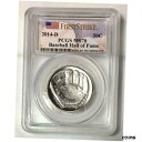 2014 D 野球殿堂 ハーフダラー PCGS MS70 ***Rev.タイさん*** #4172632014 D Baseball Hall of Fame Half Dollar PCGS MS70 ***Rev. Tye's*** #417263