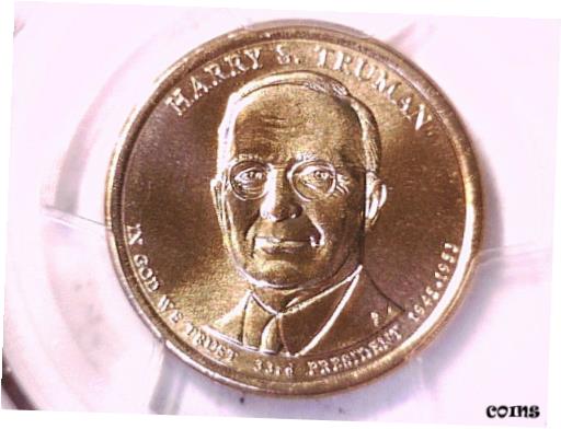 【極美品/品質保証書付】 アンティークコイン コイン 金貨 銀貨 [送料無料] 2015 D Harry S. Truman Presidential Dollar PCGS MS 67 Position B 32460324