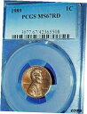 yɔi/iۏ؏tz AeB[NRC RC   [] 1989 1C RD Lincoln Memorial Cent-PCGS #3077 Grade MS67RD--561-1