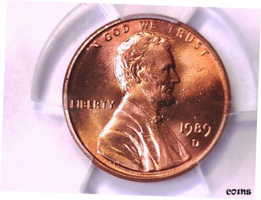 【極美品/品質保証書付】 アンティークコイン コイン 金貨 銀貨 [送料無料] 1989 D Lincoln Memorial Cent PCGS MS 67 RD 38298046