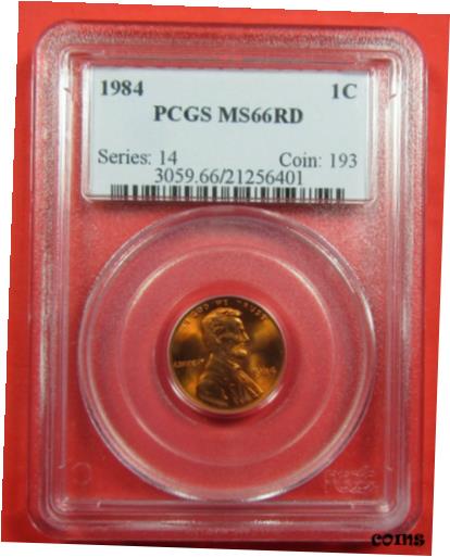  アンティークコイン コイン 金貨 銀貨  1984 1c PCGS MS66 RD. Gorgeous deep red surfaces. (422263)