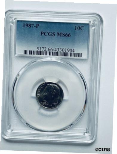 yɔi/iۏ؏tz AeB[NRC RC   [] 1987-P Roosevelt Dime PCGS MS66