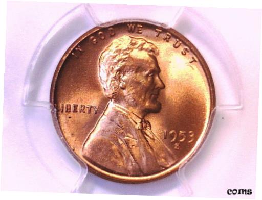 1953 S 󥫡   ڥˡ PCGS MS 66 RD 360677761953 S Lincoln Wheat C...
