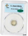 yɔi/iۏ؏tz AeB[NRC  1866 3cS PCGS/CAC MS66 ex: D.L. Hansen - Lustrous Gem - 3-Cent Silver [] #sot-wr-010943-2606