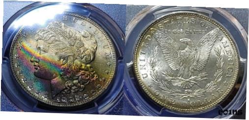  アンティークコイン コイン 金貨 銀貨  1882 S Morgan Silver Dollar $1 PCGS MS 66 Incredibly Toned!!