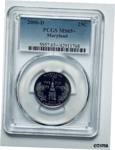  アンティークコイン コイン 金貨 銀貨  2000-D Maryland Statehood Quarter PCGS MS65+ Currently 1 of Only 3 PCGS MS 65+