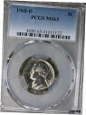 GEM 未流通 1968-D ジェファーソン ニッケル - PCGS MS65!GEM Uncirculated 1968-D Jefferson Nickel...