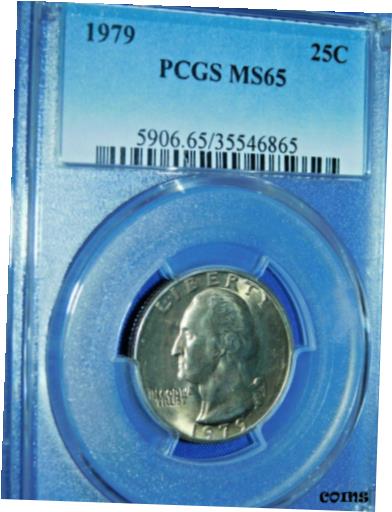 【極美品/品質保証書付】 アンティークコイン コイン 金貨 銀貨 [送料無料] 1979 25C Washington Quarter-PCGS #5906 Grade MS65--421-1