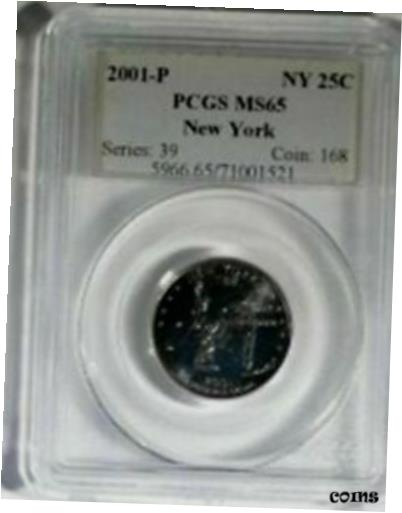 2001 P  ˥塼衼 PCGS MS 652001 P Quarter NEW YORK PCGS MS 65