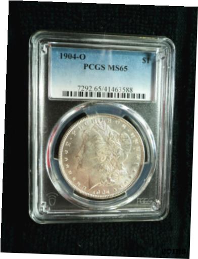  アンティークコイン コイン 金貨 銀貨  BETTER 1904-o Morgan $1.00 SILVER Coin Graded PCGS MS65 MS 65 FULL Cartwheel