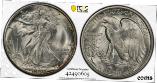 ץʡɥ꥽㤨֡ڶ/ʼݾڽա ƥ    [̵] 1946 S WALKING LIBERTY HALF PCGS MS 65 GORGEOUS GEM WITH SNOWY BLAST WHITE BLOOMפβǤʤ96,250ߤˤʤޤ