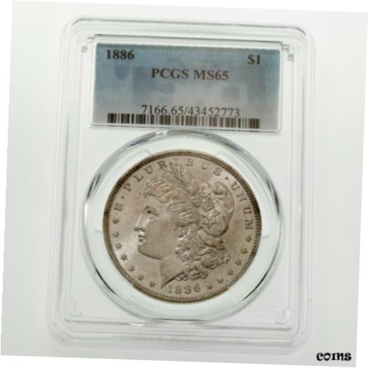 yɔi/iۏ؏tz AeB[NRC RC   [] 1886 $1 Silver Morgan Dollar Graded by PCGS as MS-65! Great Morgan