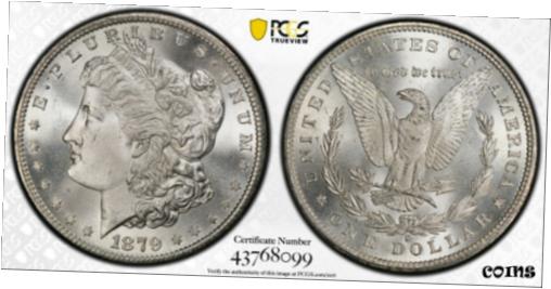 ڶ/ʼݾڽա ƥ    [̵] 1879-S Morgan Silver Dollar $1 PCGS MS 65 RARE HIGH GRADE