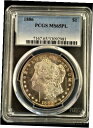  アンティークコイン コイン 金貨 銀貨  Blue Chip Quality 1886 Morgan Silver Dollar PCGS MS65 Proof Like AL744