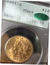1901-S $10 ゴールド リバティ ヘッド イーグル PCGS MS64 CAC 認定オールド ホルダー ラトラー !1901-S $10 Gold Li...