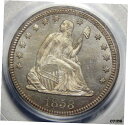 1858 PCGS MS65 シーテッド リバティ クォーター1858 PCGS MS65 SEATED LIBERTY QUARTER