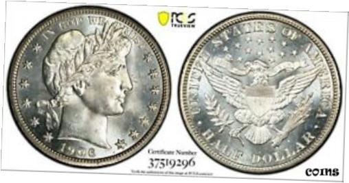 1906 50C MS64PL PCGS - ͣΤƤ PL - 쥢 Prooflike Barber HALVE+1906 5...
