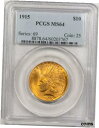 【極美品/品質保証書付】 アンティークコイン 金貨 1915 10 INDIAN HEAD GOLD - PCGS MS-64, PREMIUM QUALITY 送料無料 got-wr-010959-1996