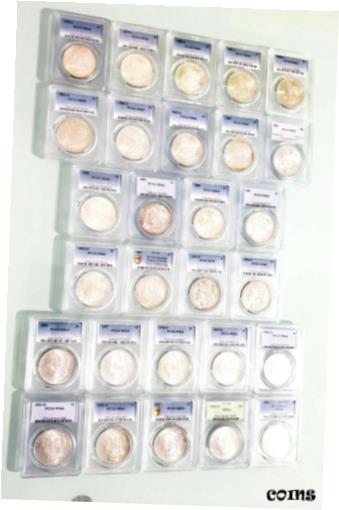 【極美品/品質保証書付】 アンティークコイン 銀貨 1878 - 1921 $1 Morgan Silver Dollar Collection High Grade MS64 GEMS [送料無料] #sof-wr-010959-516