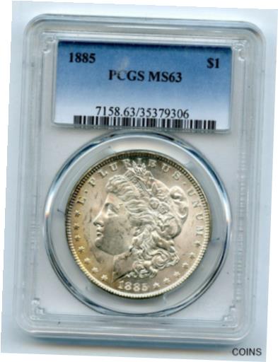 yɔi/iۏ؏tz AeB[NRC  1885 $1 Morgan Silver Dollar PCGS MS 63 [] #sot-wr-010998-1631