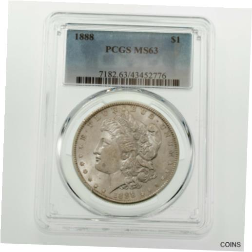 1888 $1 Silver Morgan Dollar Graded by PCGS as MS-63! Gorgeous Coin※関税は当ショップ負担（お客様負担無し）※全国送料無料・海外輸送無料※商品の状態は画像をご確認下さい（極美品・目立った汚れ無し）※輸入品の為英語表記となります※その他ご不明点はお気軽にお問合せ下さい！Seller Notes: “Graded by PCGS as Mint State 63. See photos for details.”Country/Region of Manufacture: United StatesCertification Number: 7182.62/43452776Coin: MorganCertification: PCGSStrike Type: BusinessMint Location: PhiladelphiaGrade: MS 63Year: 1888Circulated/Uncirculated: UncirculatedComposition: SilverDenomination: $1[ご購入前に必ずお読み下さい]親切丁寧に、商品到着までサポート対応させていただきます。■パソコンの画像・画質により色や素材感が、実際の商品と多少異なる場合がございますので予めご了承くださいませ。■お客様のご都合（程度の解釈相違を含む）による商品のご購入後のキャンセル返品は、原則としてお受け致しておりません。未払いのまま2日以上連絡が取れない場合はキャンセルさせて頂きます。その場合、事務局側が自動的に「非常に悪い」の評価を付けてしまいますのでご注意ください。※お支払い頂いた場合は連絡は不要です。※他ショップでも販売しておりますので、稀に在庫がない場合がございます。■不具合での返品は箱などすべてが到着時の状態になるものに限らせていただきます。※当店では不良品はすべて現物確認と不具合の確認を行い対応をさせて頂いております。■お客様のご都合によるご注文確定後の商品のキャンセルにつきましては承っておりません。また、ご入金確認後、またはご決済完了確認後のキャンセルにつきましては、ご注文総額の30％のキャンセル料をご請求させていただきます。■領収書二重発行やトラブル防止のため、領収書発行は行っておりません。事務局側が発行している「支払い明細」が正式な支払い証明となります。支払い明細画面を印刷したものが領収書の代わりになることを各税務署に確認済みです。■年末年始・連休の発送は、業者も休みになる関係でいつもより遅れます。■輸送時の破損の場合は配送業者への報告を行って下さい。報告なしでの対応はできません。■日祝日は定休日とさせていただいております。連絡・発送が出来ませんのであらかじめご了承お願いいたします。■内容は必ずお読みになってからお買い求め下さいますようお願い致します。※在庫状況は常に更新をしておりますが、当社は複数店舗で在庫を共有しているため、ご注文を頂きましても稀に欠品している場合がございます。その際は誠に申し訳ございませんが、その旨をメールまたはお電話にてご連絡させていただきます。ご理解いただけますようお願い申し上げます。親切・丁寧にお取引させていただきますのでよろしくお願いします。 品質保証について 当店の商品の、品質保証についてご紹介いたします。 ▽品質保証書 お買い上げいただく全ての商品に「WORLD RESOURCE品質保証書」をおつけいたします。 これは、WORLD RESOURCEが販売した商品であることを保証するものです。大切に保管してください。 ▽標準保証に関して 当店でご購入頂きました商品は7日以内の標準保証サービスが付属致します。 ※ご購入日につきましては、製品の品質保証書に記載の日付にて確認させていただきます。 ※保証は通常利用時のみの対応となります。 ※ご購入日の確認を致しかねる場合は有償となります。品質保証書は大切に保管して下さい。POINT01　品揃え一番店を目指して 「期待に答えるお店づくりと、時代に合わせたサービスをご提供致します。」 POINT02　多種多様な商品レパートリー 「幅広く、世界の商品をご用意しております。」 POINT03　きっと見つかる！新しい発見 「テレビや雑誌で紹介されたアイテムもいちはやく。」 モットー：丁寧な接客対応 その道数十年のスタッフだからこそできる、“豊富な知識”に基づく商品のご提案。 お探しの商品はお気軽にスタッフにお尋ねください。 「以前は、商品ページあったけど、、、見つからない。」 「初めてアンティークコインの購入をしますが大丈夫ですか？」 「この年代の商品を探していますが、おすすめはありますか？」 「友人にアンティークコインを送りたいけど、おすすめありますか？」 等など、困ったときの質問にも、しっかり対応・お調べ致します。 取寄せ、取り置き等もできますので、商品一覧で見つからなかった商品でも、 スタッフまでお気軽にご相談下さい。 【お問い合わせはお気軽にどうぞ】 suport@world-resource.net