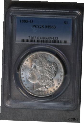 ڶ/ʼݾڽա ƥ    [̵] 1885-O Morgan Silver Dollar PCGS MS63 Early US Type Coin