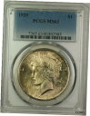 yɔi/iۏ؏tz AeB[NRC RC   [] 1925 Peace Silver Dollar $1 Coin PCGS MS-63 Toned (2c)