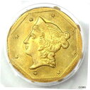 1853 リバティ カリフォルニア ゴールド ダラー コイン G$1 BG-514 R5 - PCGS MS63 - 3000 ドル相当1853 Liberty...