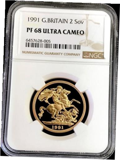 yɔi/iۏ؏tz AeB[NRC RC   [] 1991 GOLD GREAT BRITAIN 2 POUNDS COIN NGC PROOF 68 ULTRA CAMEO