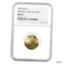 2014 W ゴールド $5 全米野球殿堂コイン NGC MS 702014 W Gold $5 National Baseball Hall of Fame Coin NGC MS 70