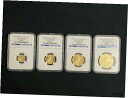 2011 ゴールド アメリカン イーグルス 25 周年記念早期リリース MS 70 NGC 4 コイン セット2011 Gold American Eagles...