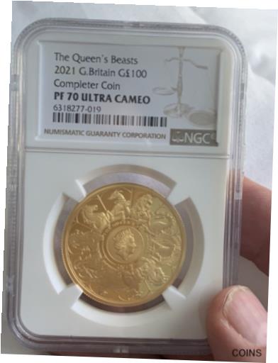  アンティークコイン 金貨 2021 Queen's Beast Completer Coin ? 100 1oz Gold Coin NGC PF 70  #gct-wr-011000-22
