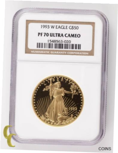  アンティークコイン 金貨 1993-W Gold American Eagle Proof Graded by NGC as PF-70 Ultra Cameo  #got-wr-011000-2349