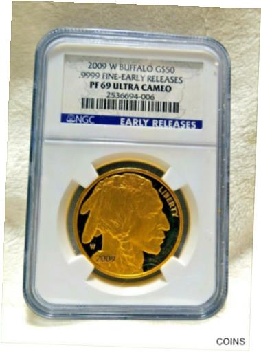 ץʡɥ꥽㤨֡ڶ/ʼݾڽա ƥ  2009 W AMERICAN .9999 GOLD BUFFALO PROOF 1 OZ $50 NGC PF69 UCAM EARLY RELEASES [̵] #got-wr-011000-3146פβǤʤ857,500ߤˤʤޤ