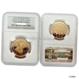 ベルギー 1987 年ローマ条約 Anniv. 50 Ecu ゴールド NGC PF69 ウルトラ カメオ SKU# 1807Belgium 1987 Treaty of Rome Anniv. 50 Ecu Gold NGC PF69 ULTRA CAMEO SKU# 1807