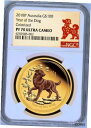 【極美品/品質保証書付】 アンティークコイン 金貨 2018 Australia PROOF COLORED GOLD $100 Lunar Year of the DOG NGC PF70 1oz Coin [送料無料] #gct-wr-011000-3659