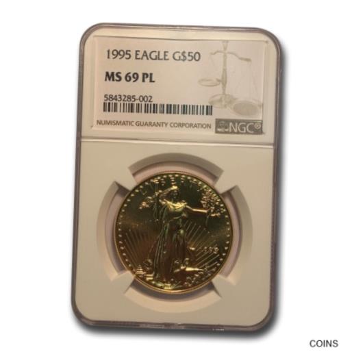 【極美品/品質保証書付】 アンティークコイン 金貨 1995 1 oz American Gold Eagle MS-69 PL NGC - SKU#228046 [送料無料] #got-wr-011000-4073