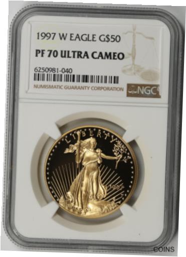 yɔi/iۏ؏tz AeB[NRC  1997-W American Gold Eagle $50 One-Ounce 1 oz Proof PF 70 Ultra Cameo NGC [] #got-wr-011000-4709