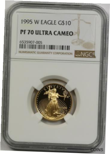 ڶ/ʼݾڽա ƥ    [̵] 1995-W Gold Eagle $10 NGC PF 70 Ultra Cameo Quarter-Ounce 1/4 oz Fine Gold