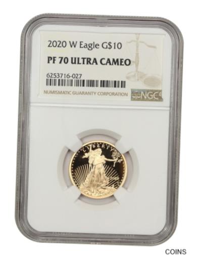 ڶ/ʼݾڽա ƥ    [̵] 2020-W Gold Eagle $10 NGC PR 70 UCAM - Proof American Gold Eagle