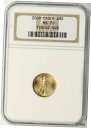 【極美品/品質保証書付】 アンティークコイン コイン 金貨 銀貨 [送料無料] 2000 $5 Gold 1/10 oz American Eagle NGC MS70